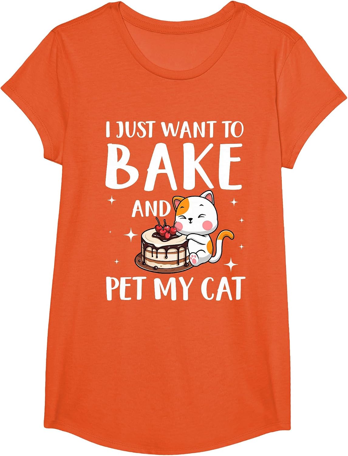 Funny Cat Baking Design Men Women Cake Baker Baking Lover T-Shirt image 3