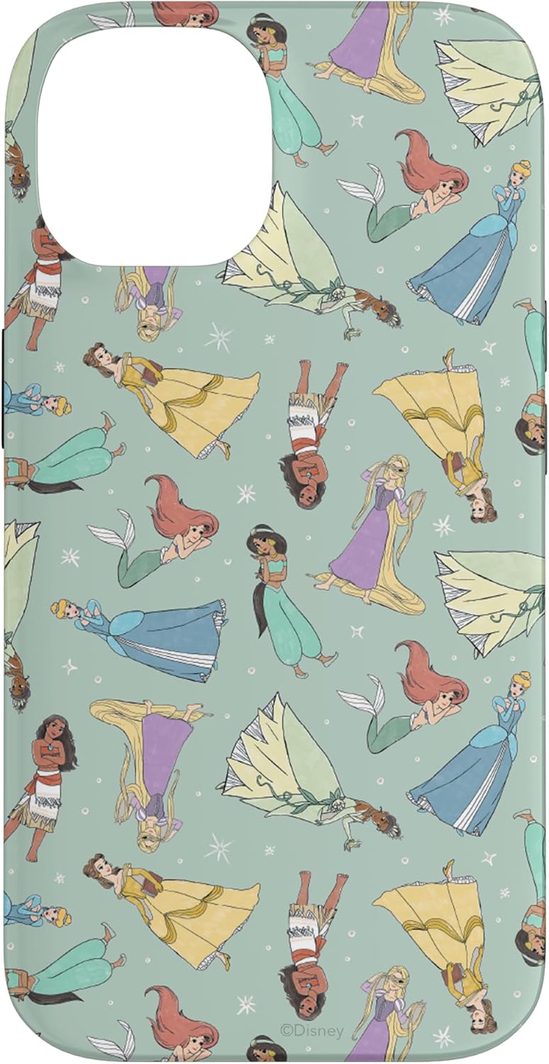 Disney Princess Magical Print Seafoam Green Case for iPhone 16