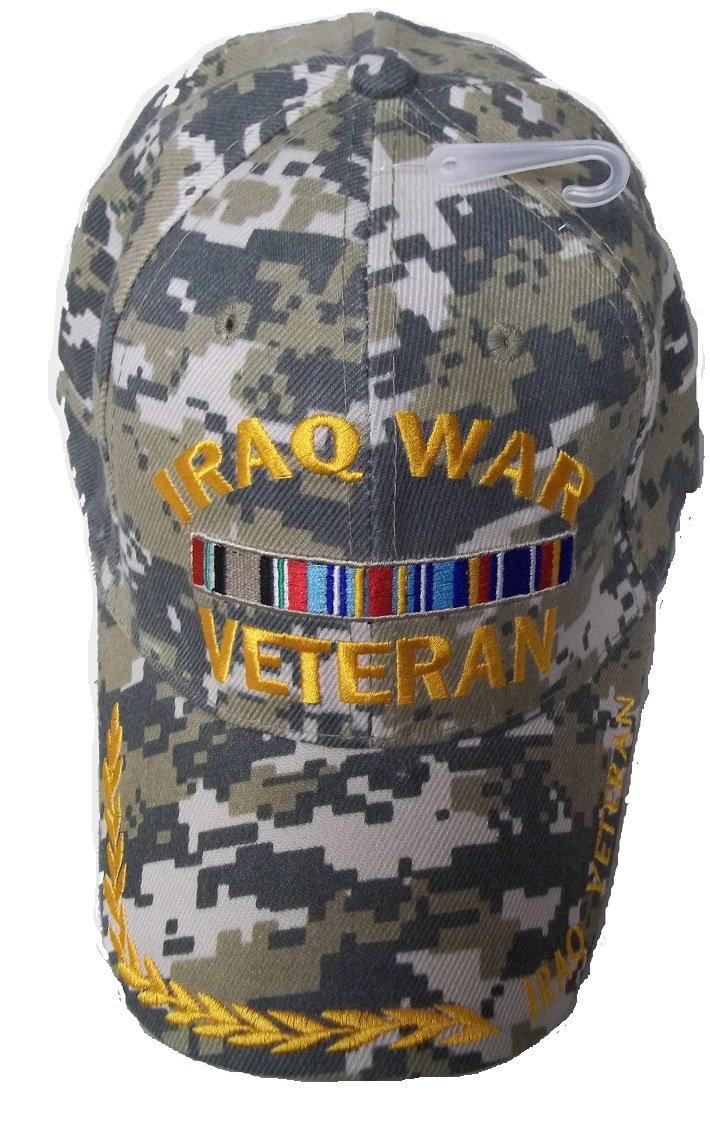 Iraq War Veteran Camo Style Embroidered Baseball Cap Ball Hat Iraqi Freedom