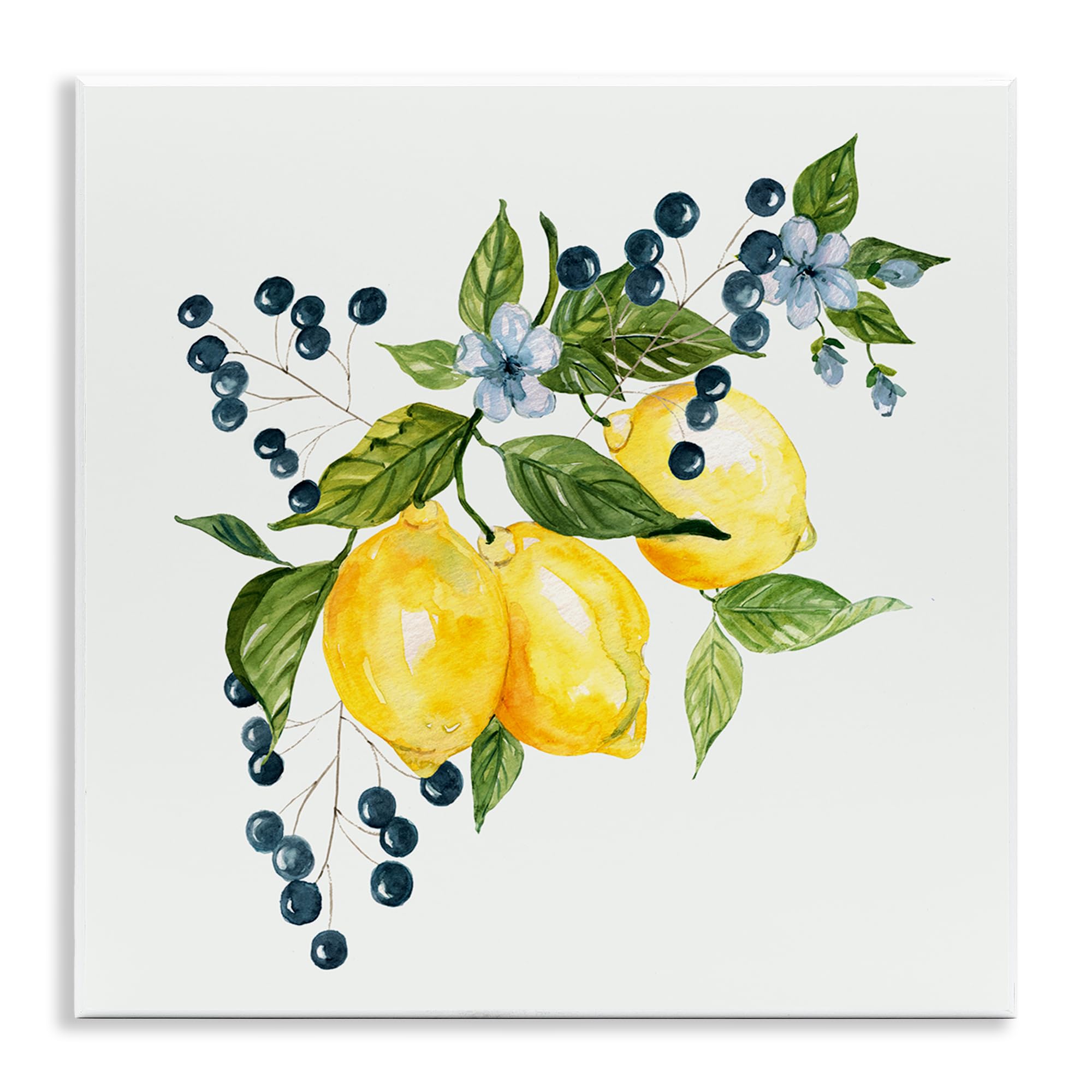 'Lemon Branch with Berries'| Wall Plaque Art