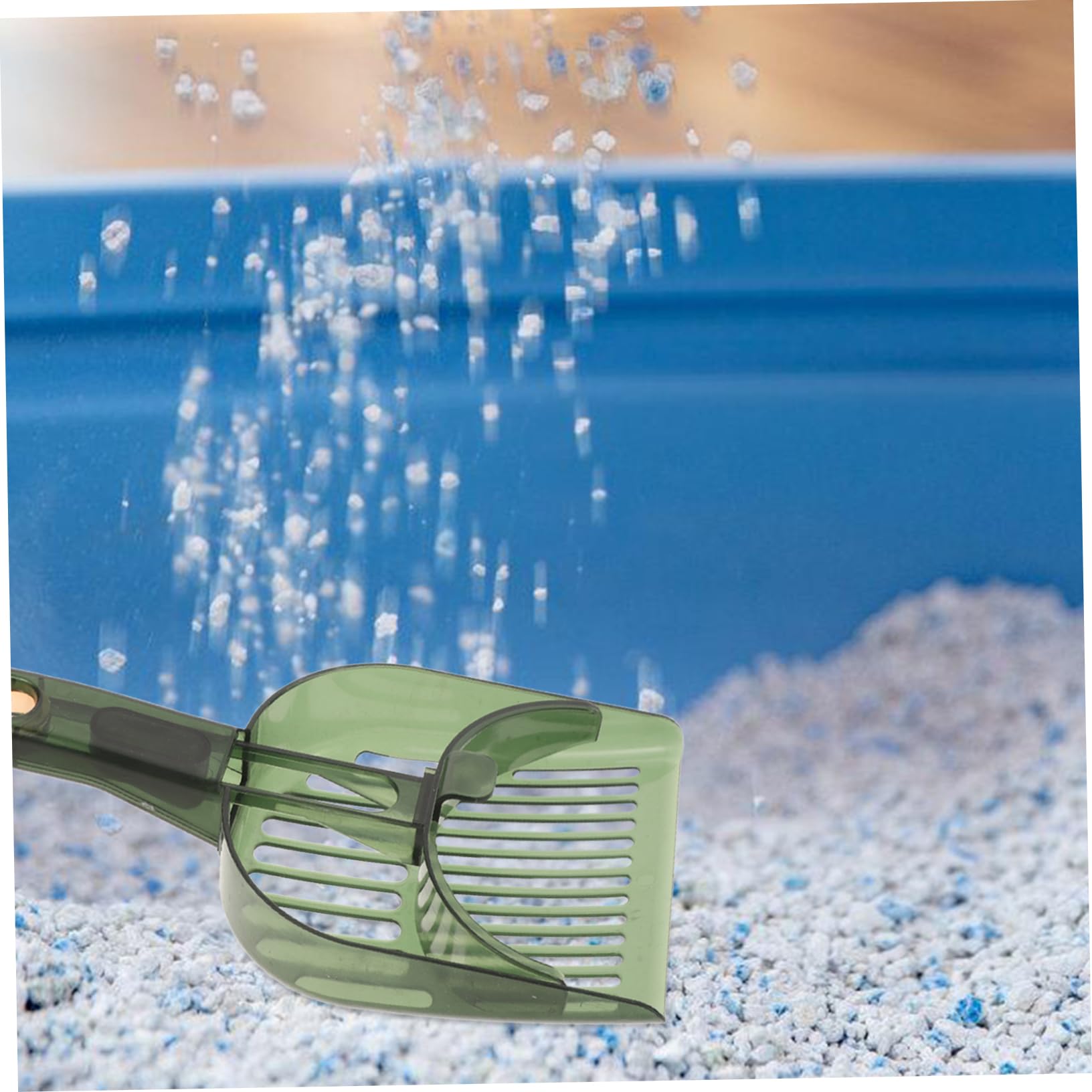 YARNOW 4 Pz Paletta per lettiera per Gatti raccoglitori di lettiere per Animali Domestici Paletta per rifiuti Lunga Pala per Gatti Pala per lettiera per Animali Domestici plastica ABS