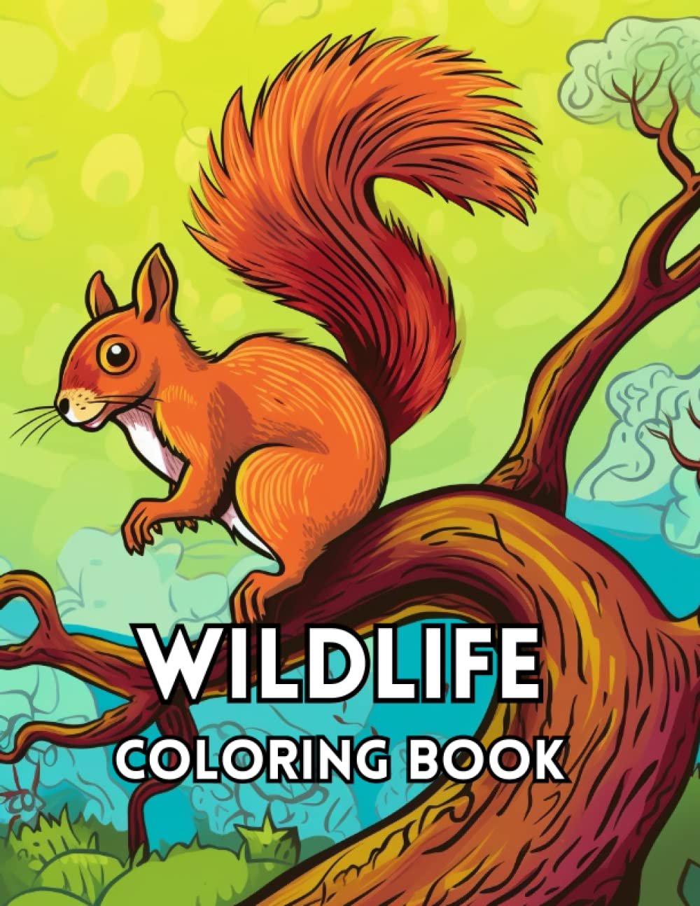 Wildlife Coloring Book: Wildlife Coloring Book for Kids Age 6-10: Hawke ...