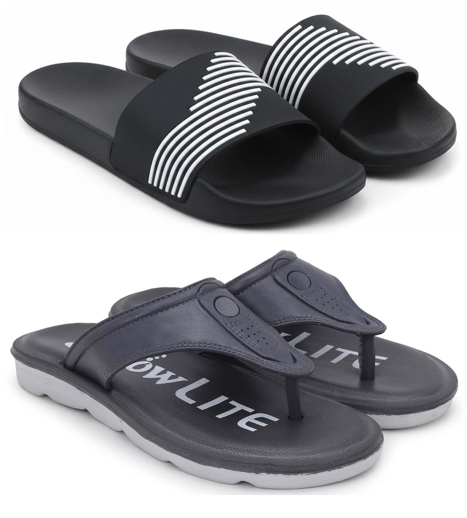 pampy angel Slipper/Flip Flops/Slides/Clogs/Sandals for Men, Comfortable & Light Weight| Stylish & Anti-Skid | Casual Waterproof & Everyday Flip Flops for Men & Boys Combo Pack of 2-picture-37