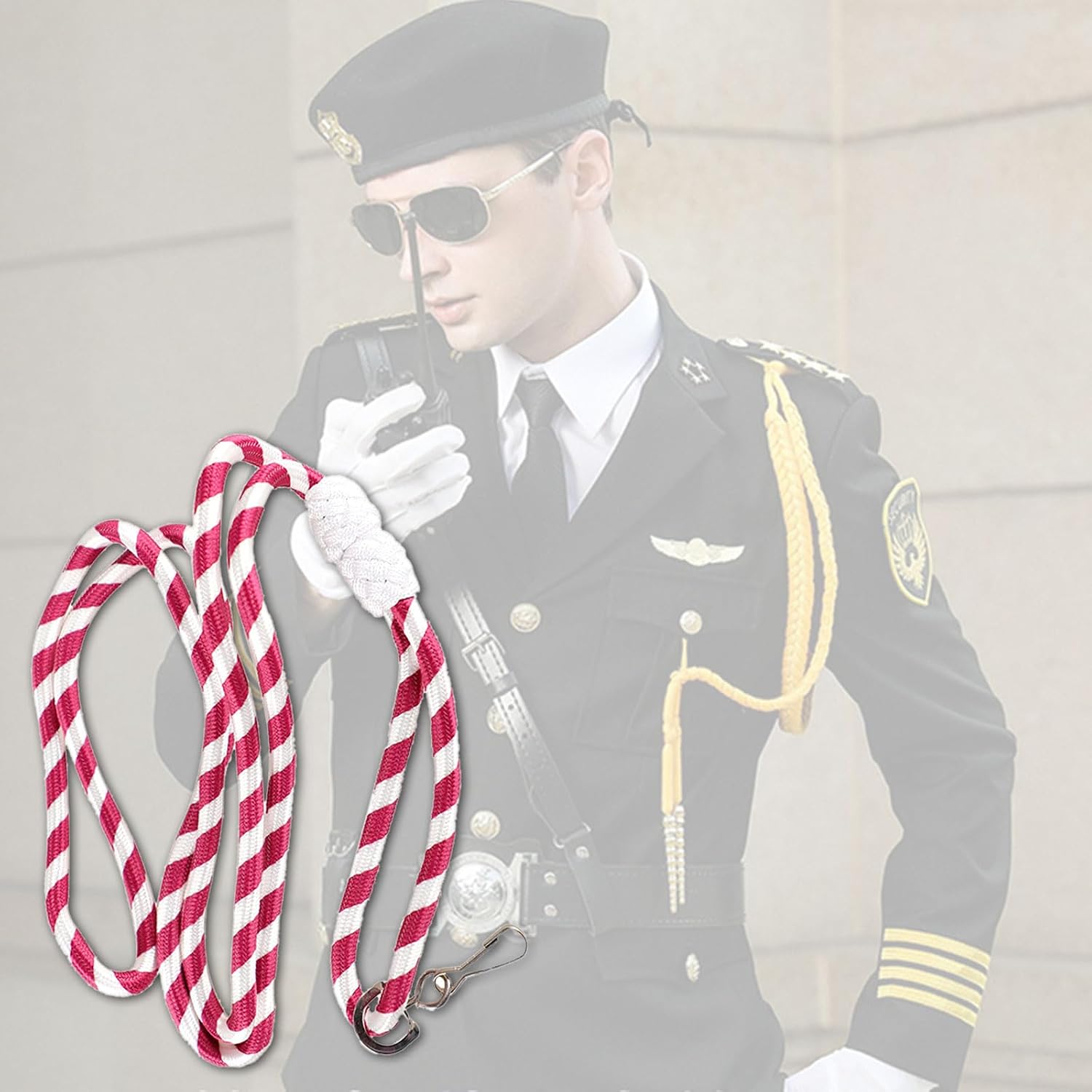 Shoulder Cord Polyester Dress Uniform Decoration Aiguillette Cord Adjustable Length Accessory Uniform Cosplay Decoration