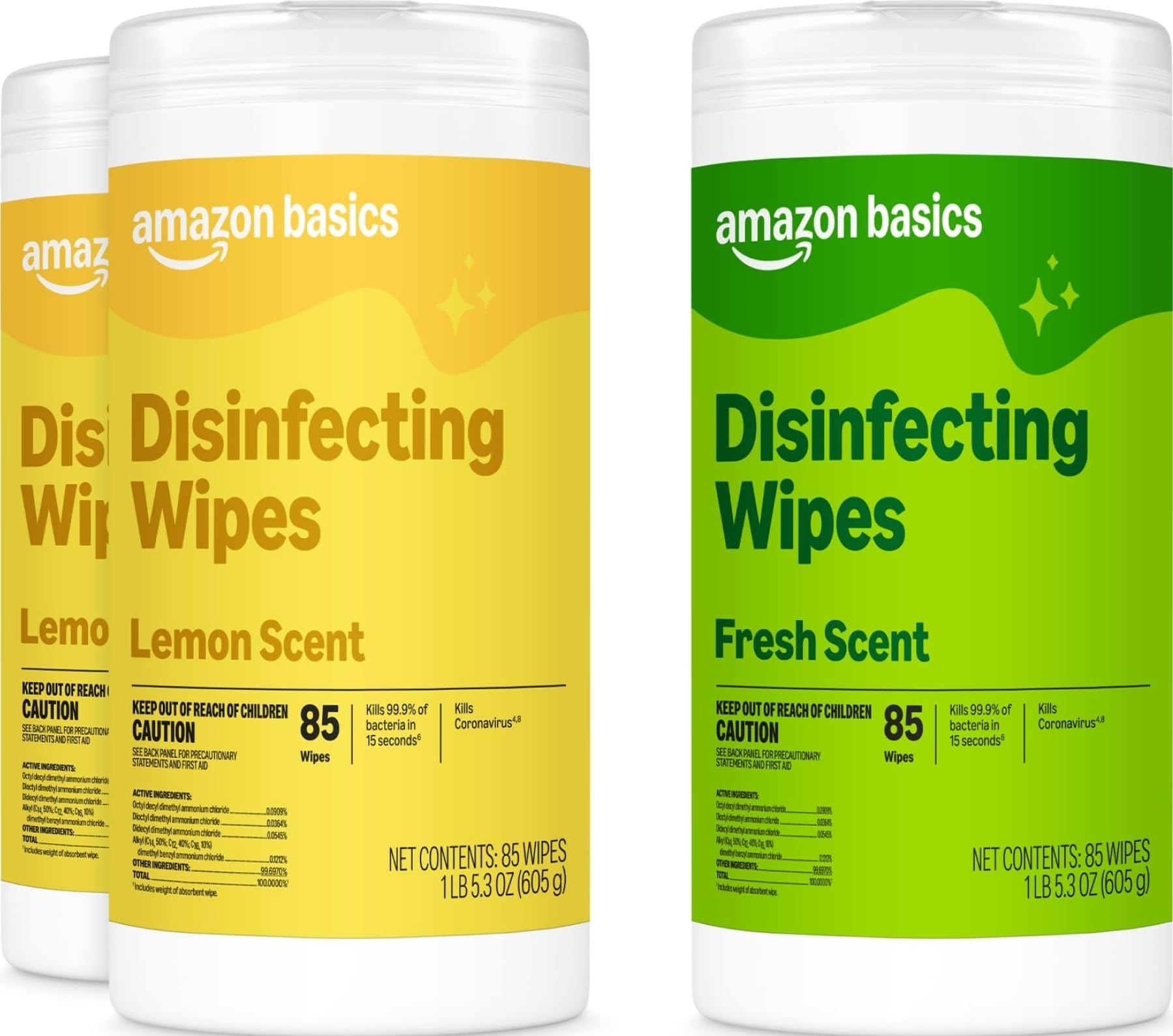 Disinfecting Wipes, 255 Count, 3-Pack