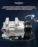Vista 90 de ECCPP Compresor de CA 1997-2003 apto para Mitsubishi Montero Sport 3.0L 1999-2004 para Mitsubishi Montero Sport 3.5L Compresor de aire acondicionado