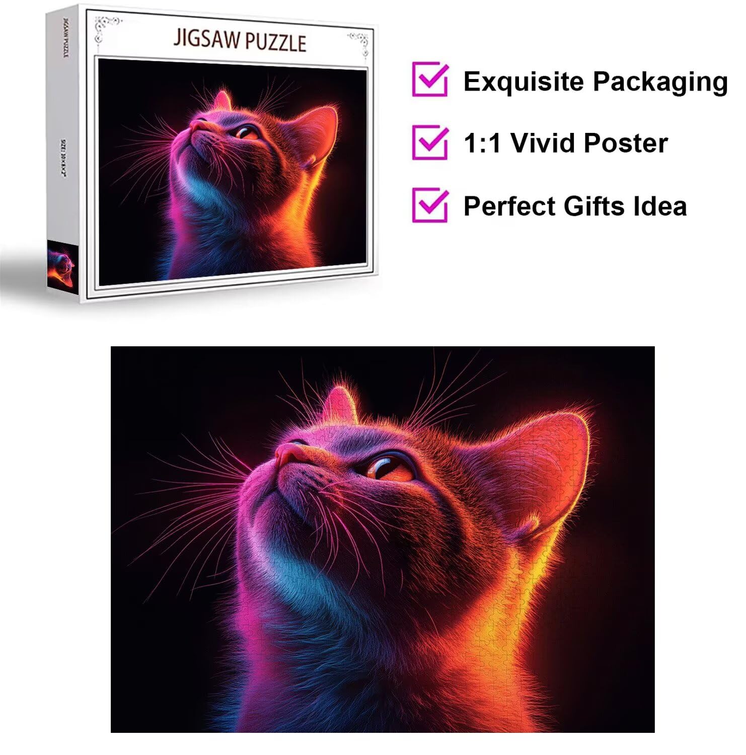 Puzzle 6000 Pieces Chats Puzzle Adulte 179x105cm, Animal, n-500