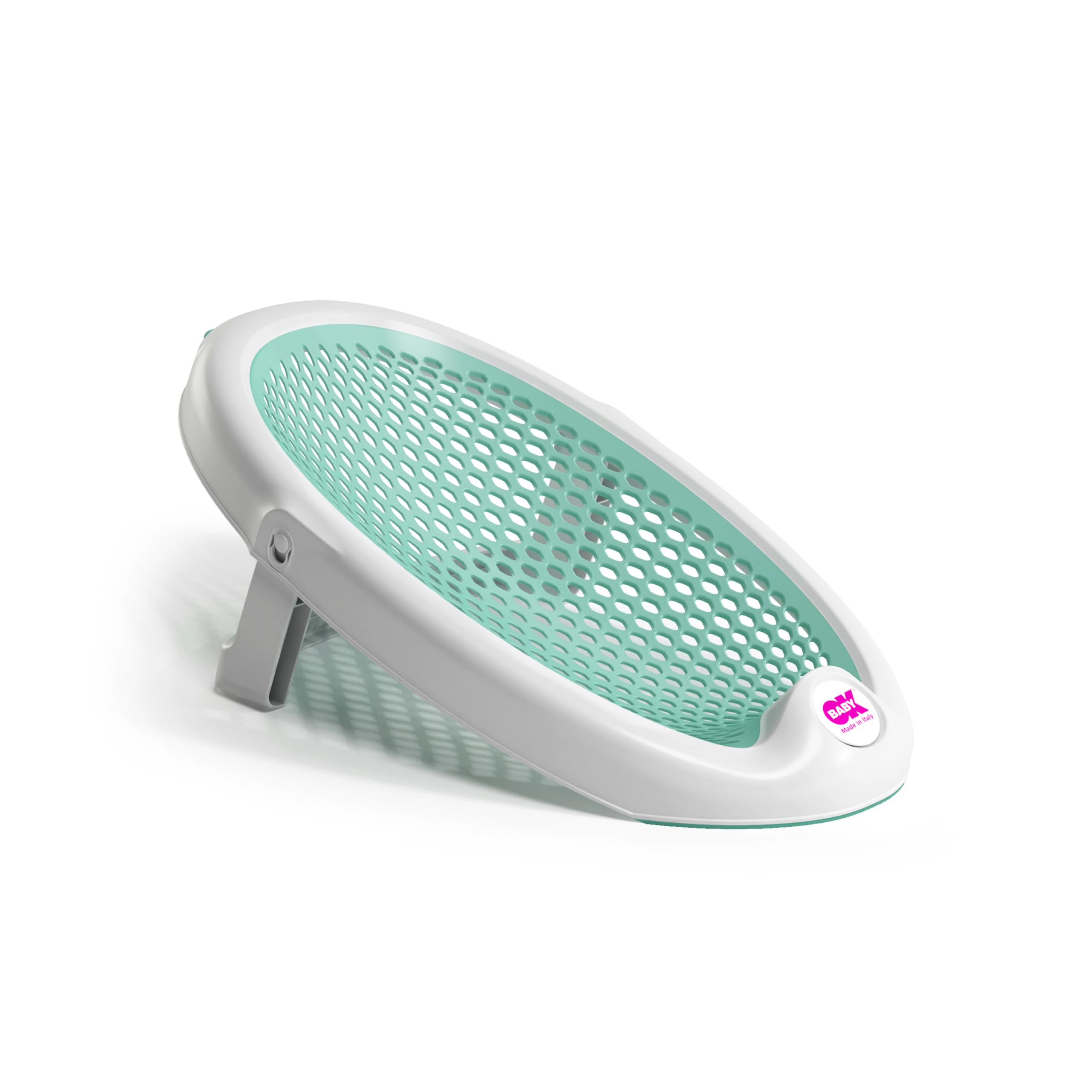 OKBABY Jelly - Sdraietta da Bagno Richiudibile, Morbida e Confortevole per il Bagnetto del Neonato 0-8 Mesi (8kg) - Azzurro