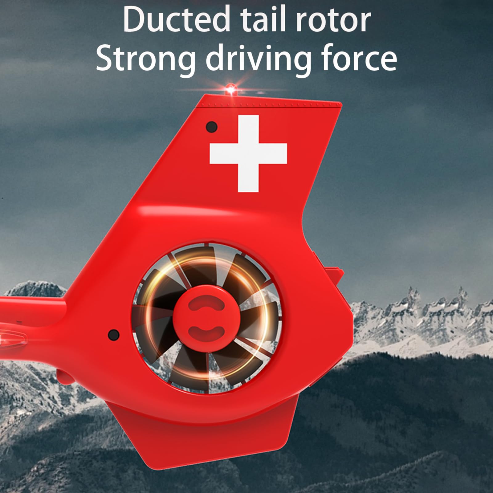 Elicottero radiocomandato 2,4 GHz RC elicottero con doppio motore brushless, 4 canali, posizione ottica del flusso, stabilizzazione del giroscopio a sei assi