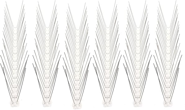 Bird Spikes, Stainless Steel Fence Spikes Bird Repellent Fence Anti Bird Spike Bird Spikes Stainless Steel for Deterring Small Bird, Crows and Woodpeckers