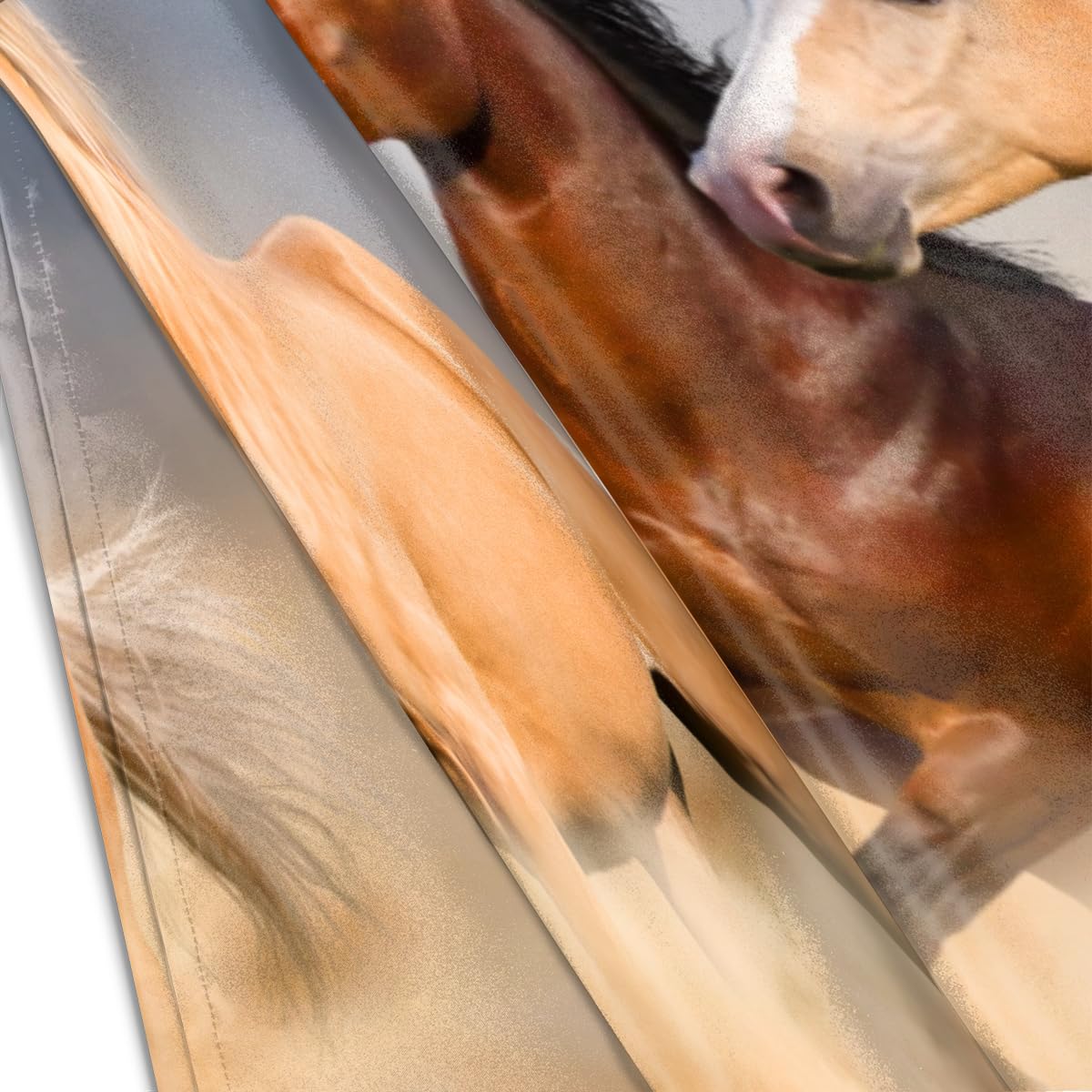 Run Horse, federe in raso per capelli e pelle, confezione da 2, federa con chiusura a busta, super morbide, antirughe, antimacchia, setose, 50,8 x 76 cm