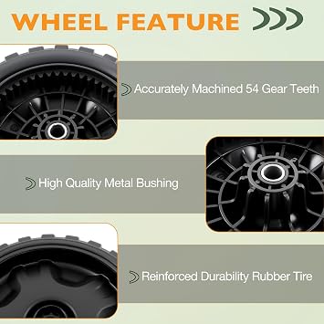 (2 Pack) 8 Lawn Mower Wheels Replace #634-05040