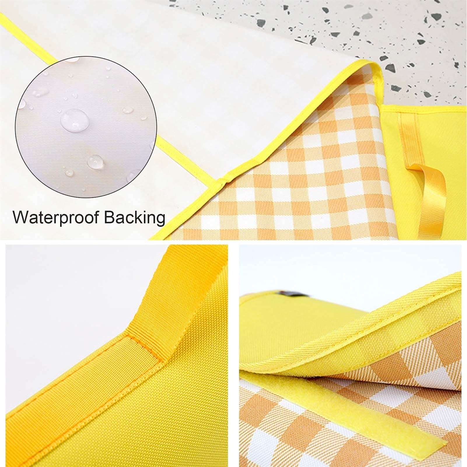 Couverture de Pique Niques, 200 x 200 cm, Natte de Plage Imperméable, Tapis Pique Niques Nappe Picnic pour Extérieur Camping Parc Cour (Color : Red Grid)