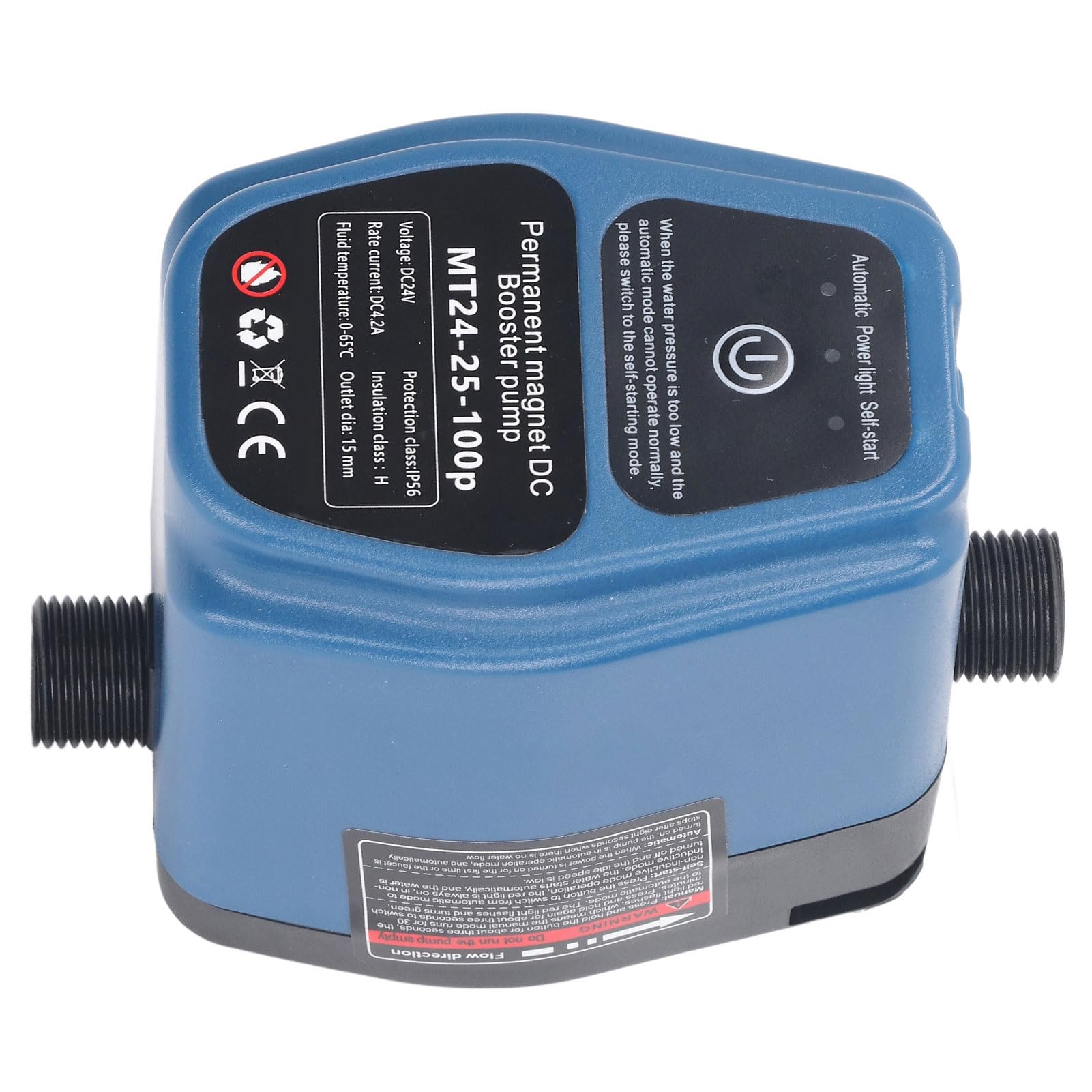 Sonew 【Título】Bomba de Presión de Agua 100W 24V 25L IP56 Bomba de Ducha Inteligente (Enchufe europeo 100-240 V)