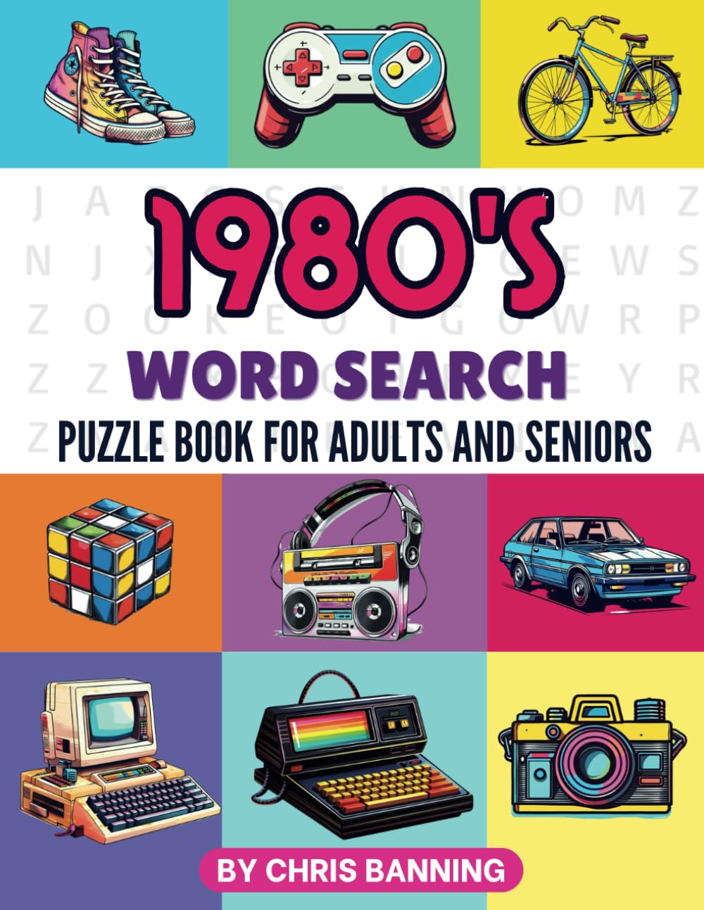 1980's Word Search Puzzle Book: For Adults and Seniors