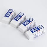 Pentel Hi-Polymer Block Eraser Small White, Pack of 4 (ZEH05BP4) – view 2