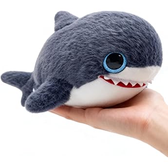 Shark Cuddly Toy Cute 30 cm White Shark Plush Toy Soft Toy Plush Toy Plush Toy Plush Soft for Children Birthdays and Special Occasions