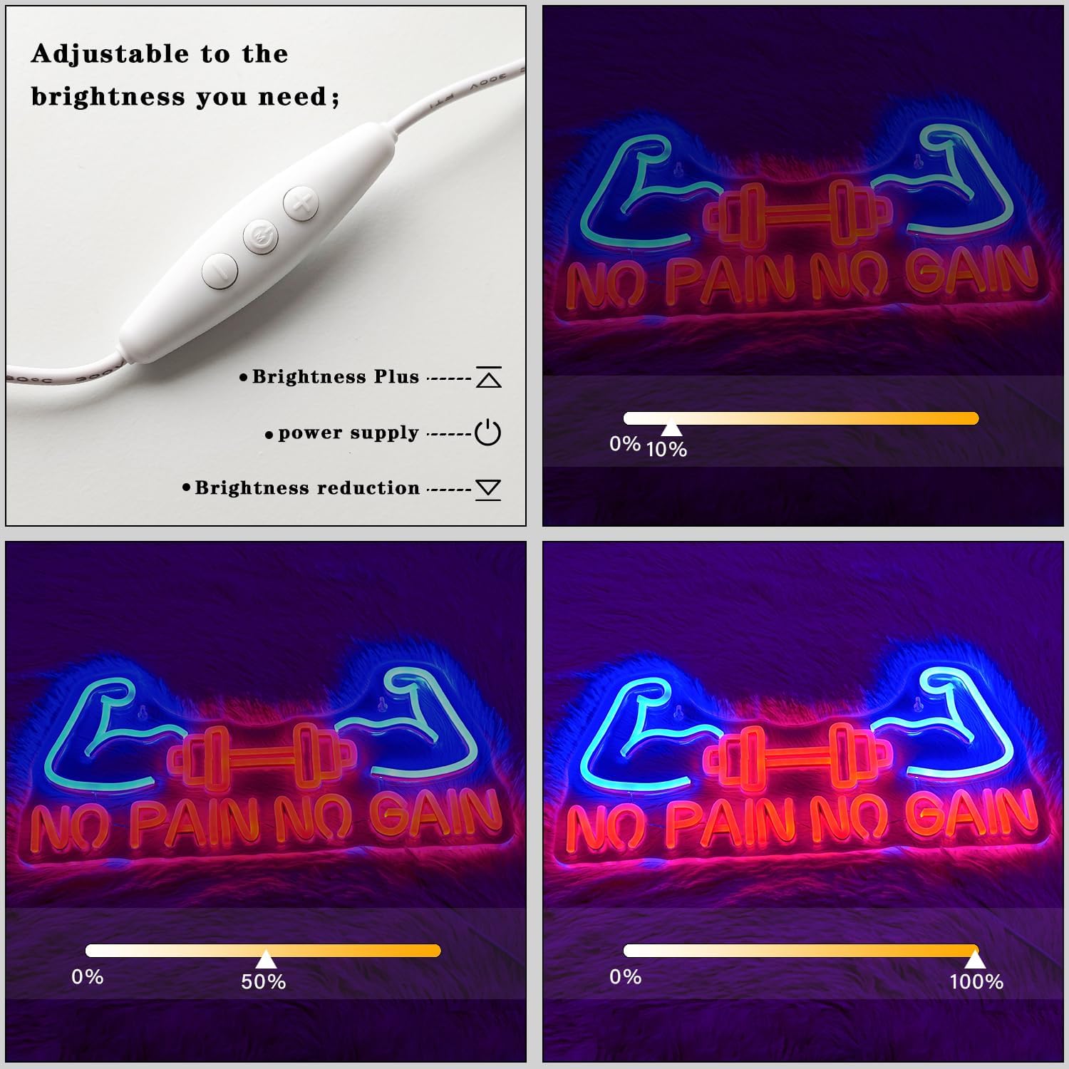 Illuminate Your Workout: The No Pain No Gain Neon Sign Review