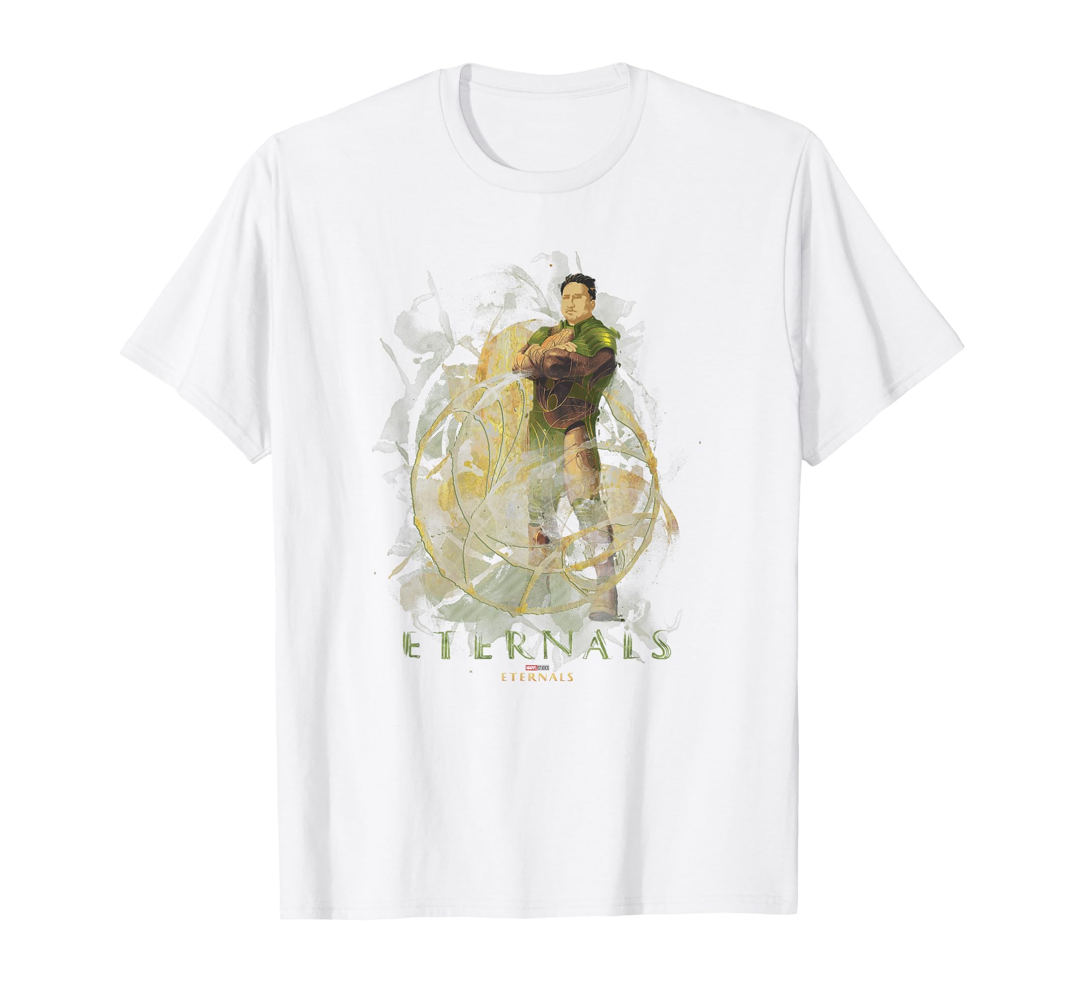 T-shirt Gilgamesh Les Éternels Marvel avec illustration minimaliste graphique