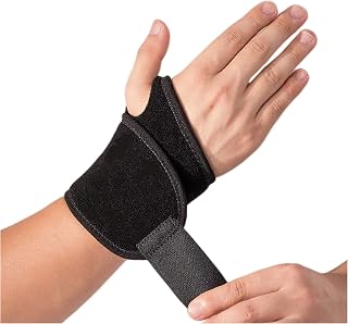 2 Pack Adjustable Wrist Braces - Wrist Wraps for Carpal Tunnel, Arthritis, and Tendinitis Pain Relief - Fits Both Right and Left Hands - Compression and Support for Fitness Enthusiasts