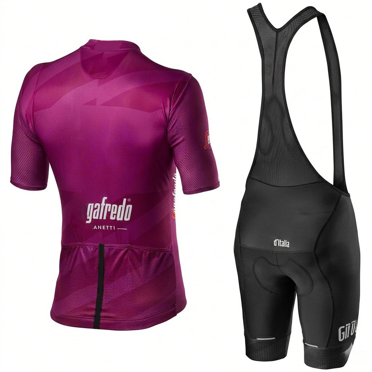 Freizeit Radbekleidung Set für Männer & Frauen, Auffälliges Fahrradtrikot und Radhose mit Trägern, Schnelltrocknend