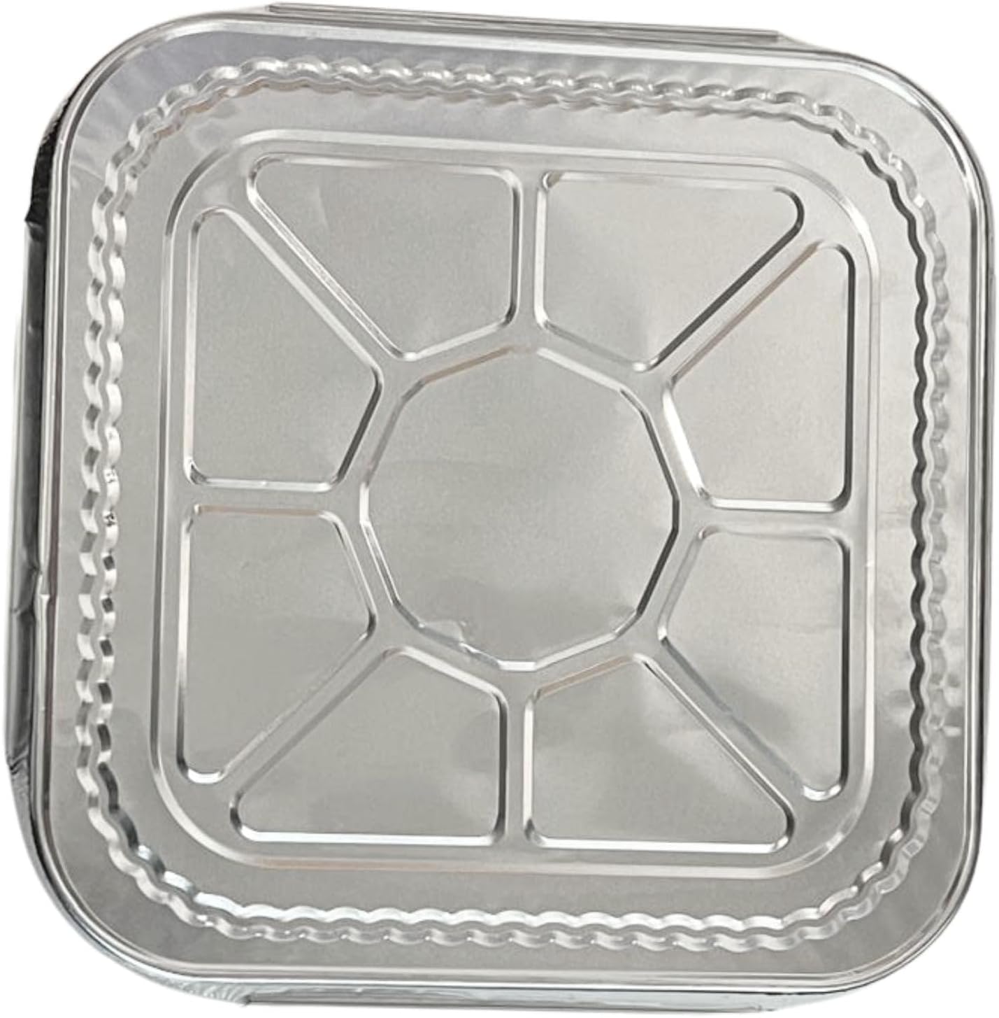 8.25 x 8.25 Inch Disposable Square Aluminum Lids for 8x8 Inch Disposable Aluminum Square Pans | Perfect Foil Covers for Takeout Containers Oven Safe Catering & Meal Prep | 250 Count