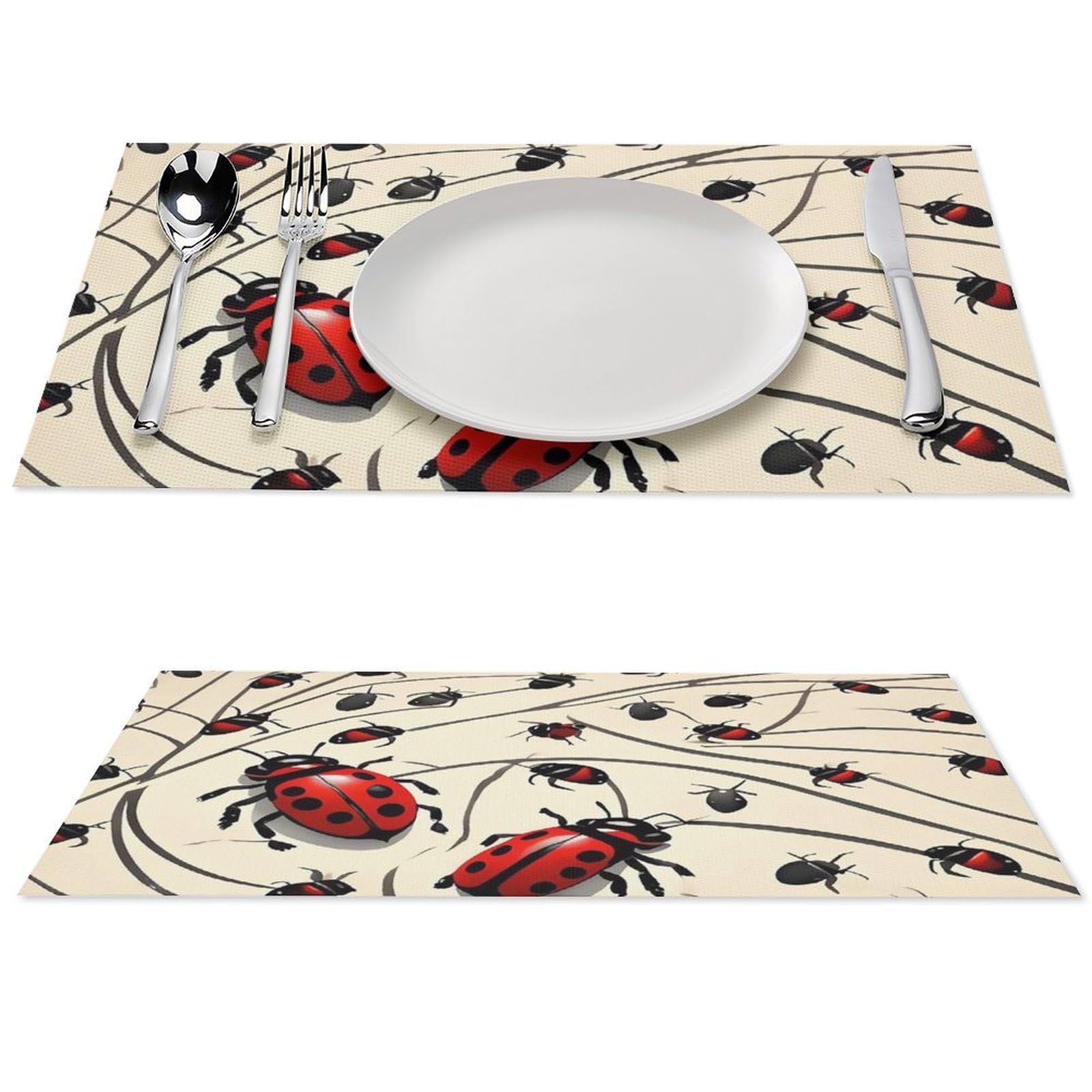 Sets de table antidérapants en PVC résistants à la chaleur pour table de restaurant
