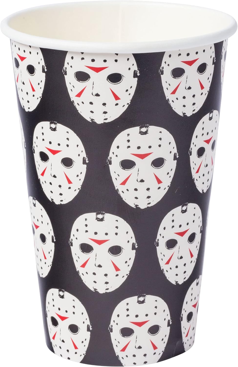 Silver Buffalo Friday The 13th Texture Mask Paper Plates Cups Napkins Party Pack Set, 60 Piece, 20 Count : Home & Kitchen