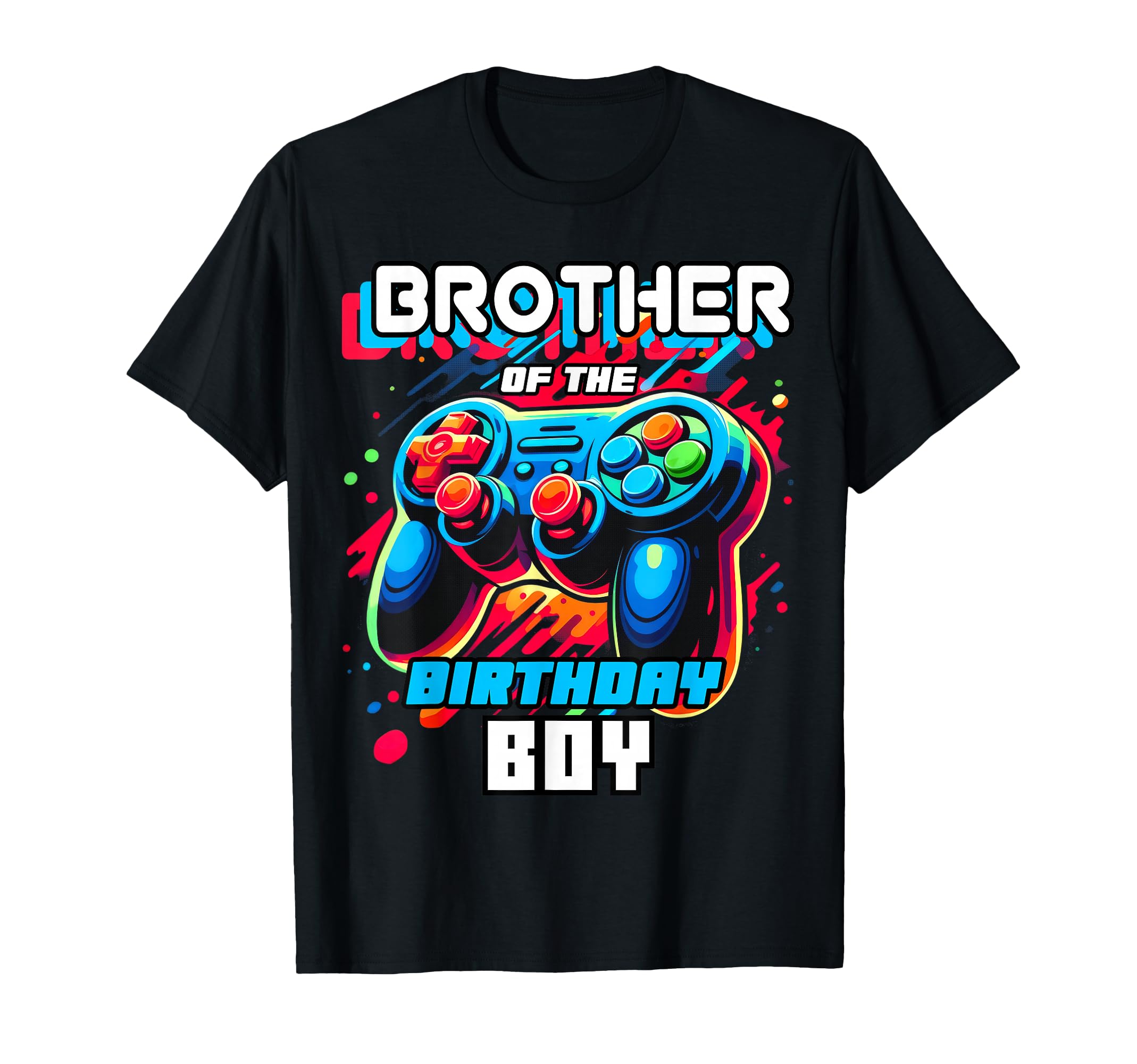 Brother of the Birthday Boy Matching Family Video Game Party T-Shirt