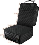 PETICON 2 Pack of Waterproof Front Seat Car Cover, Full Protection Dog Car Seat Cover with Side Flaps, Nonslip Scratchproof Front Seat Cover Fits for Cars, Trucks, SUVs, Jeep