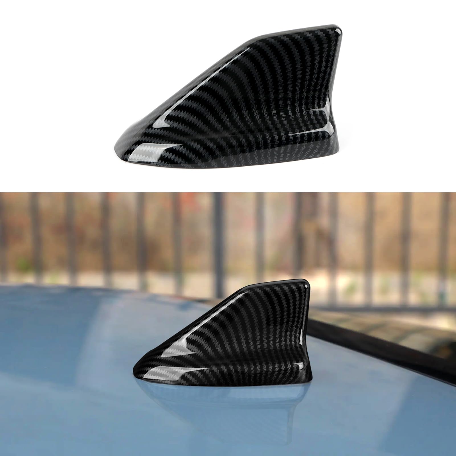 Amazon.com: Youtaiche ABS Carbon Fiber Grain Interior Shark Fin