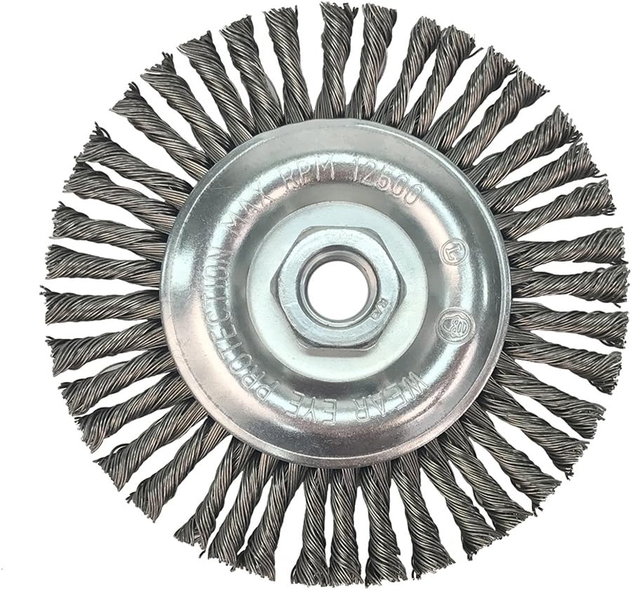 Mercer Industries 186010B - 4" x 3/16" x 5/8"-11 Stringer Bead Wire Wheels, .020 Carbon Steel Wire (10 pack)