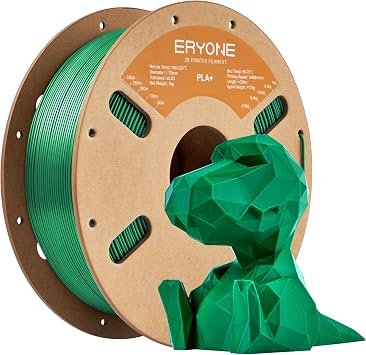 ERYONE PLA Plus Filament for 3D Printer 1.75mm +/-0.03mm, 3D Printing Filament PLA+ 1kg2.2LBS/Spool, Green