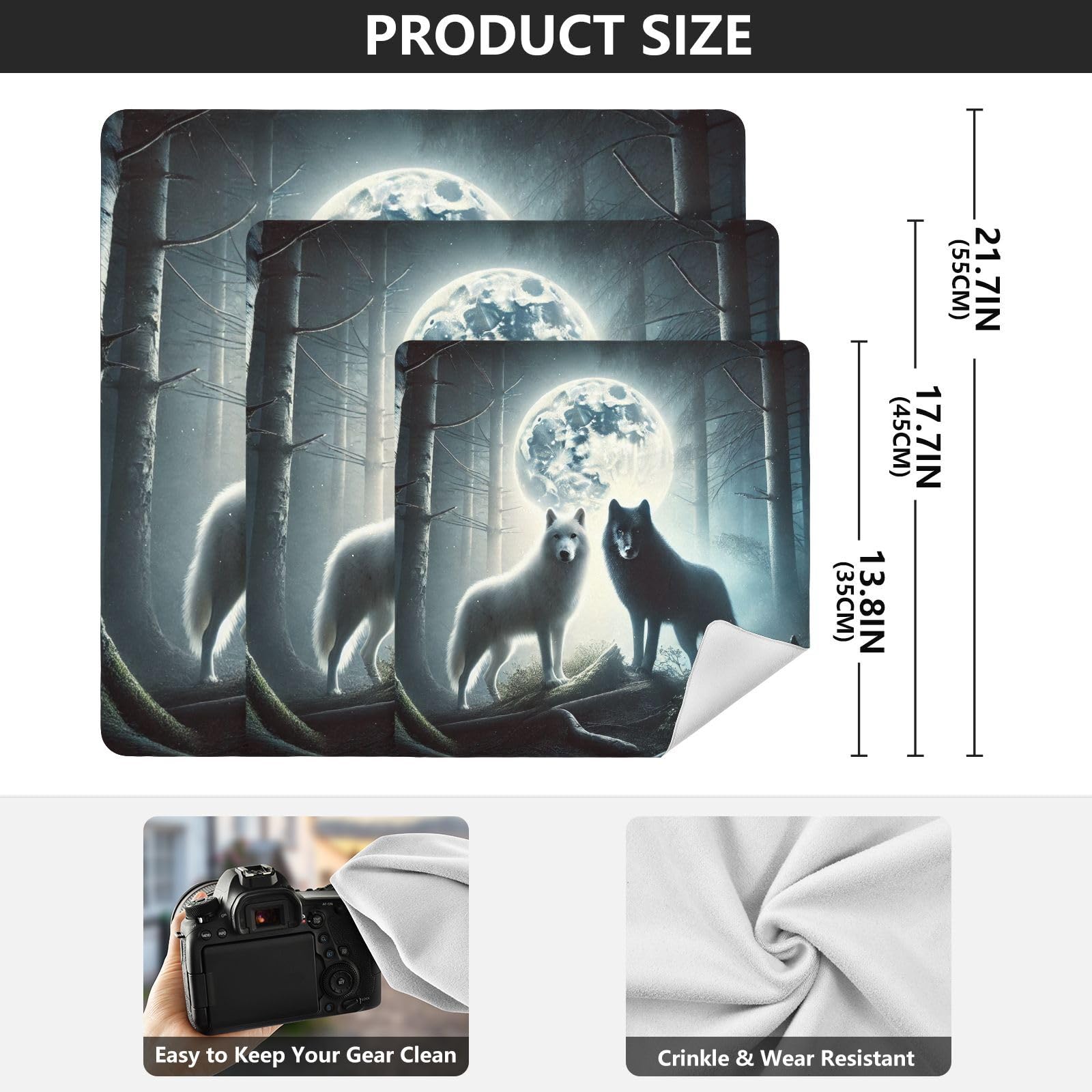 Joko Ivery Wolves Moonlight Blue Protective Wrap 13.8