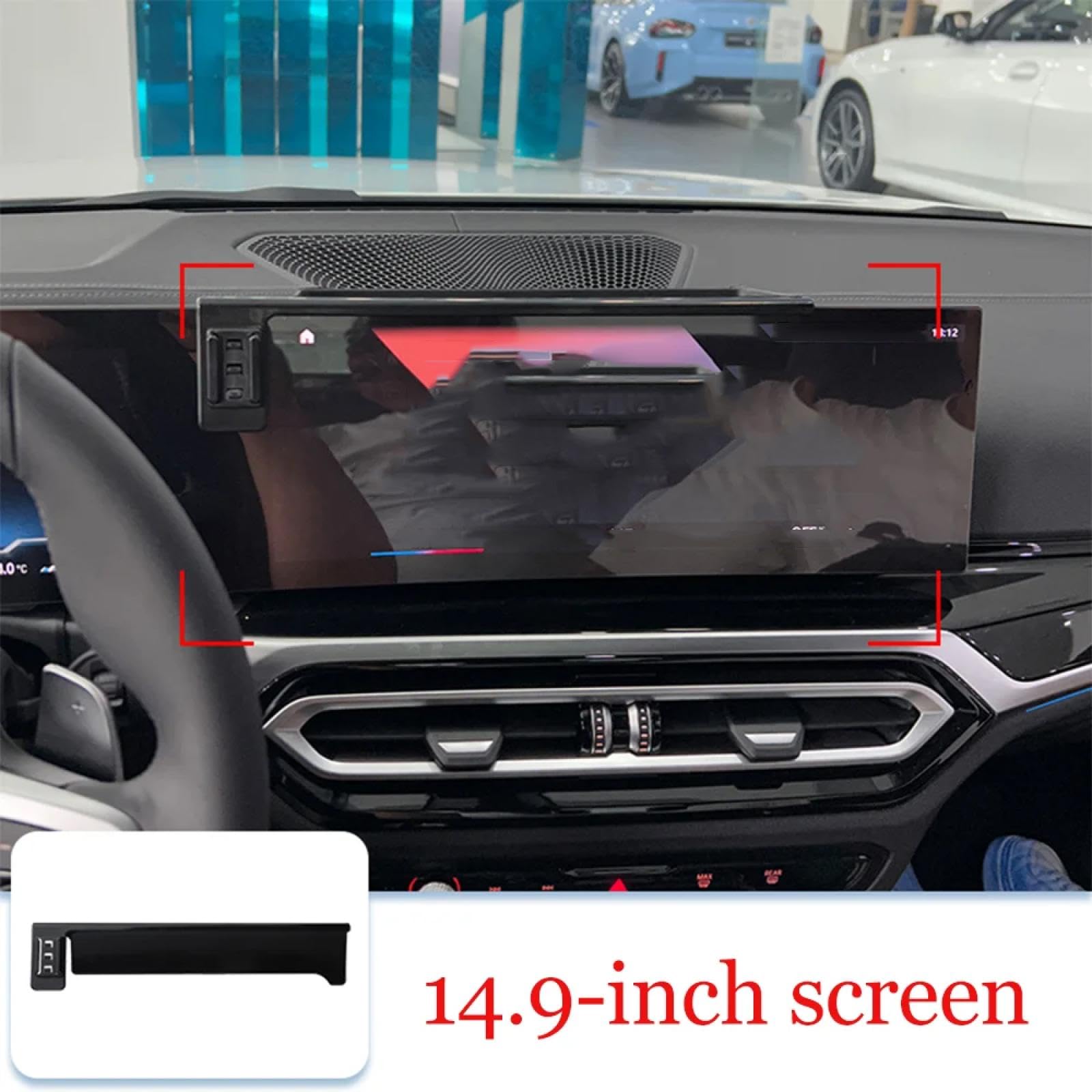 Soporte Móvil Coche para BMW Serie 3 G20 G21 M340I M340D 2023-2025, Soporte para teléfono móvil de Coche con Clip para Rejilla de ventilación del Aire Acondicionado LHD