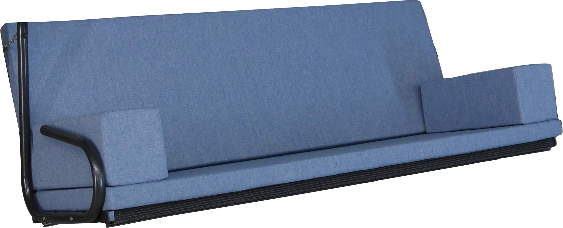 Cojín azul Angerer Hollywood Swing para balancín de jardín cómodo