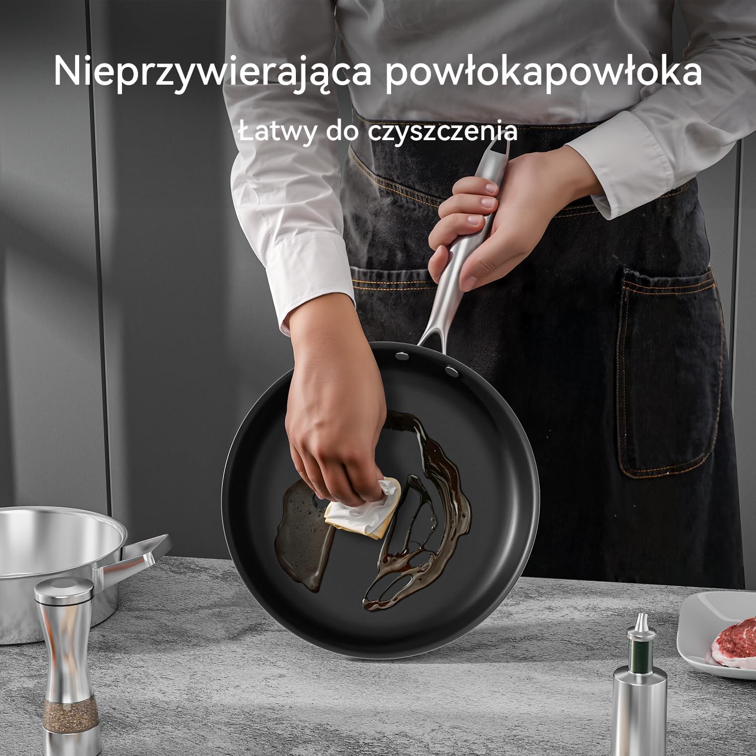 Effortless Cleanup with COOKNANO Nonstick Pan
