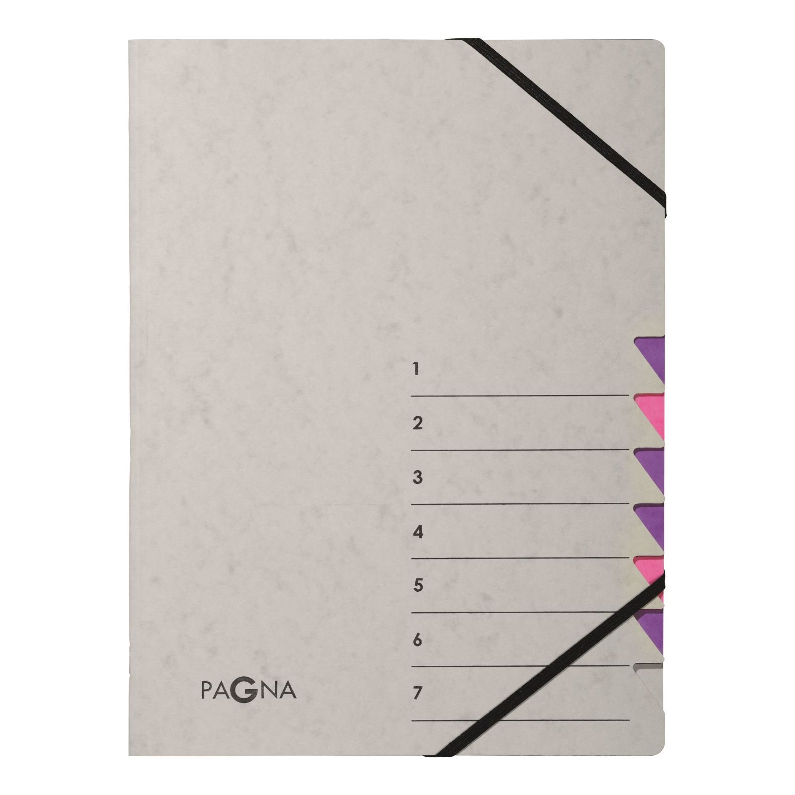 Pagna Document Wallet 7 Compartments Easy Grey 7-Piece Purple