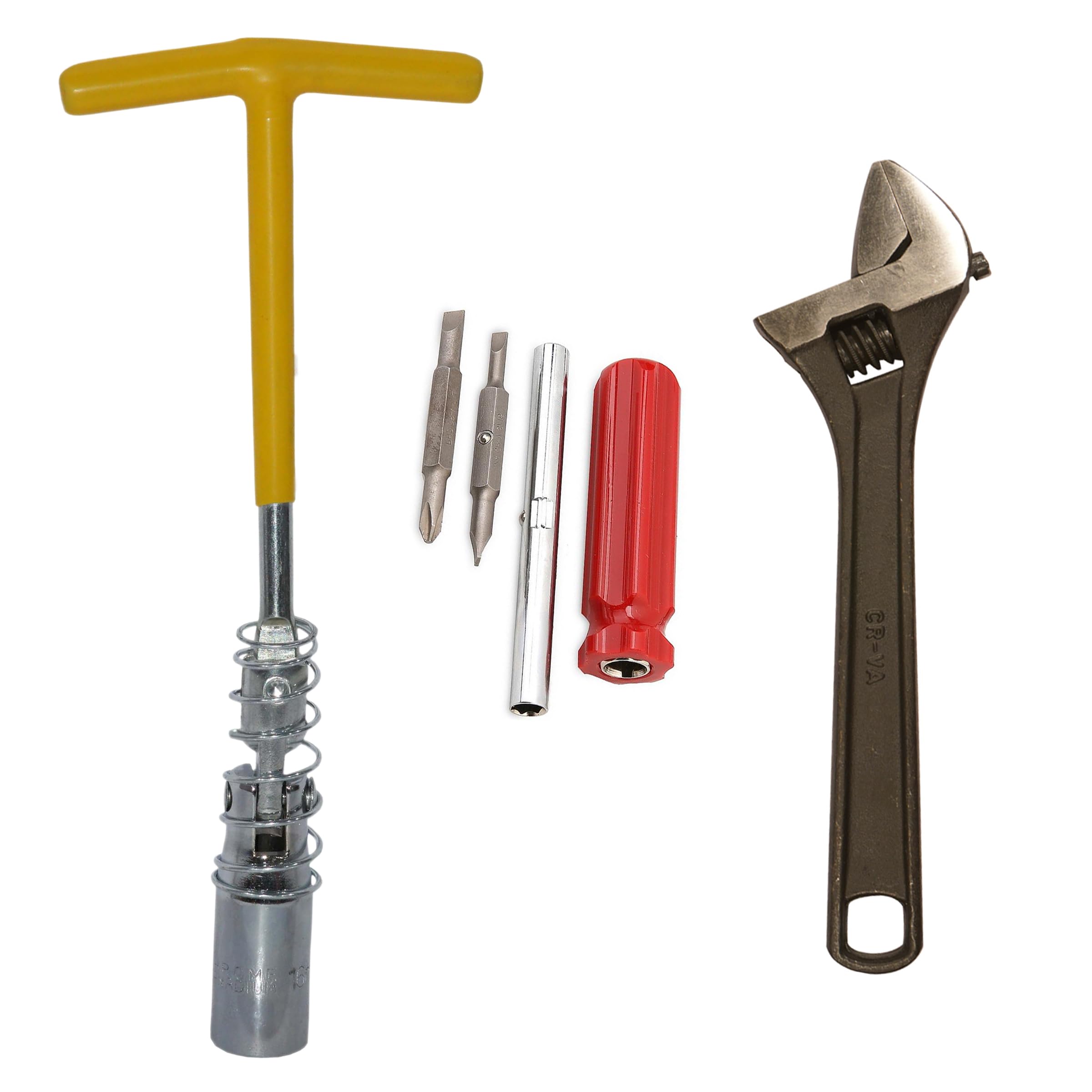 Digital Craft 16MM Spark Plug Wrench with 4-in-1 Screwdriver & 10" Screw Wrench – Durable Automotive and Repair Tool Set-image-15