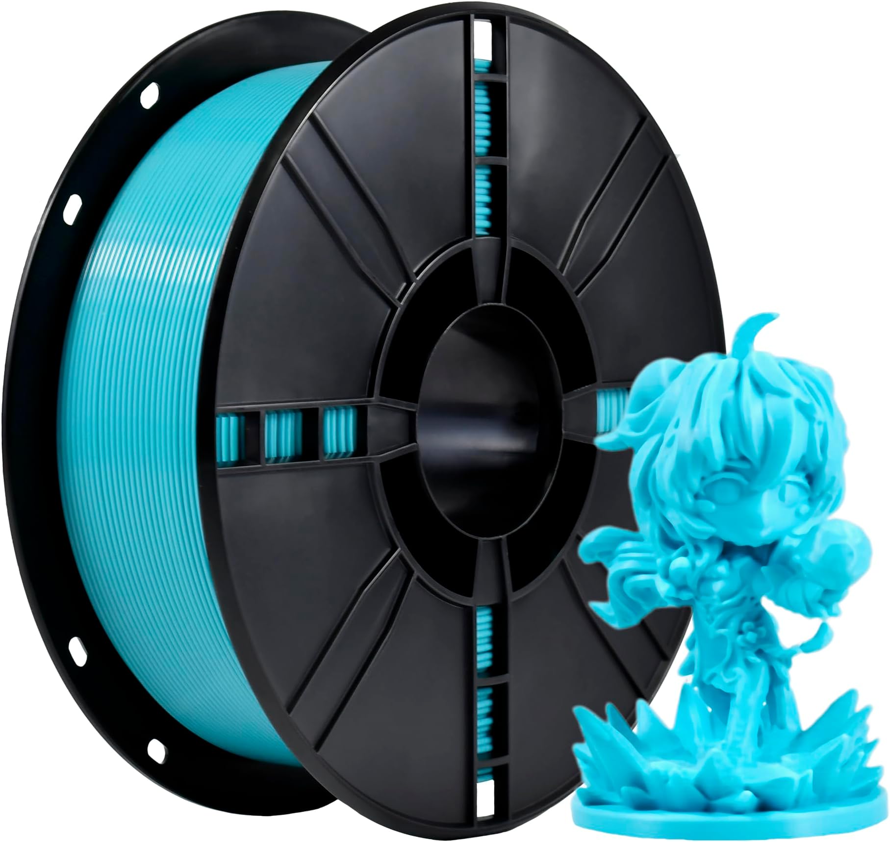 iBOSS PLA Plus (PLA+) 3D Printer Filament, PLA Filament 1.75mm, Dimensional Accuracy +/- 0.02 mm, 1 kg Spool (2.2 lbs), Compatible with Most FDM Printers (Cyan)