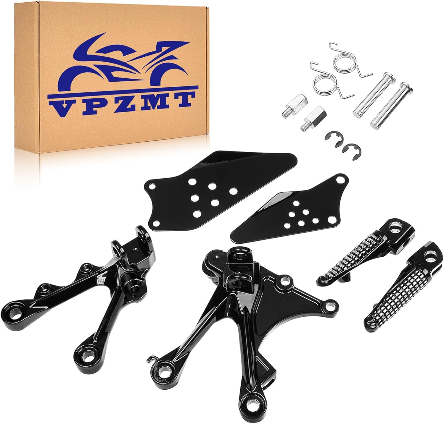 Front Footpegs Brackets Set for kawasaki ZX6R 2005-2008, ZX636 2005-2006