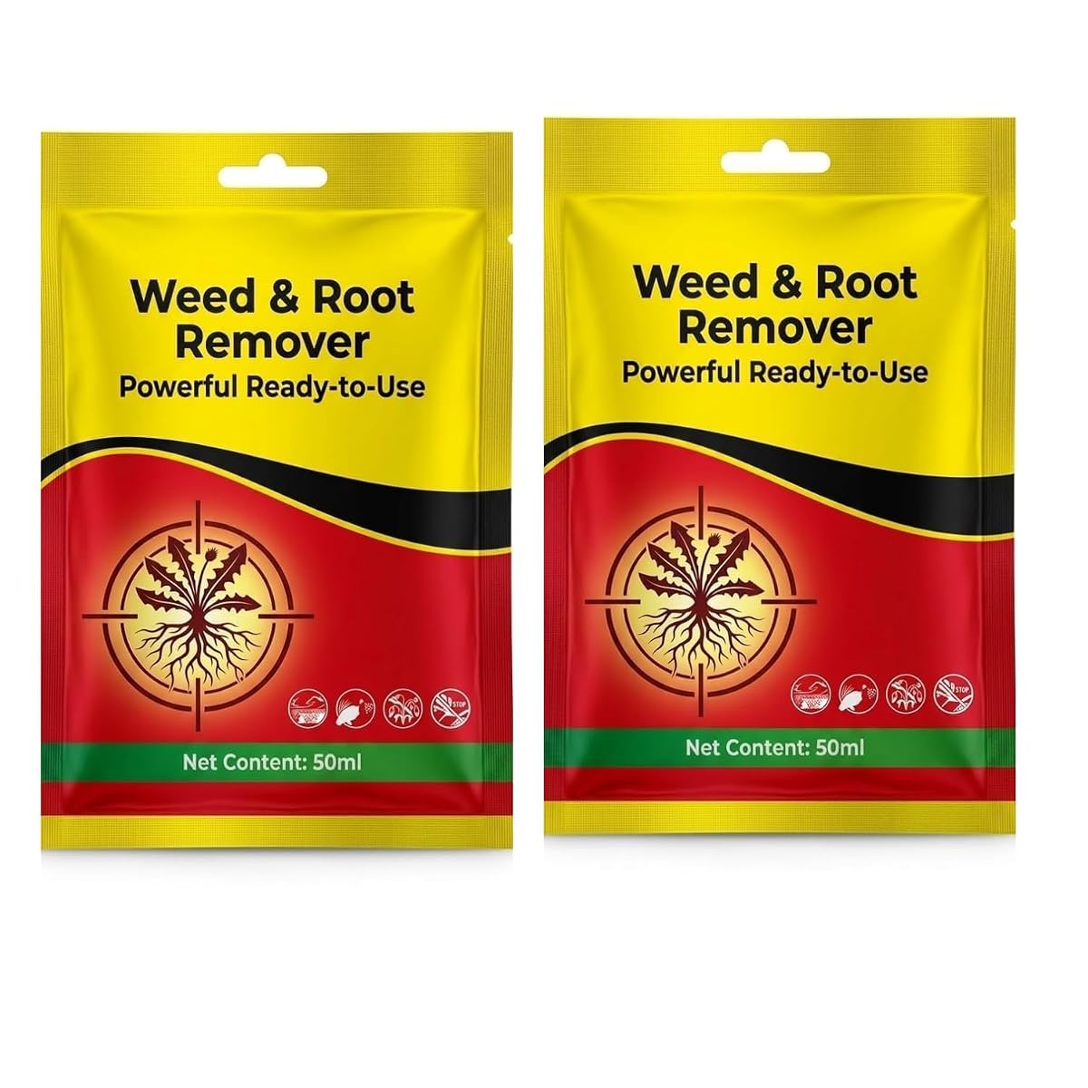 2pc Weed and Root Remover 100G Ready to Use | Fast Acting Deep Penetrating Formula | Removes Weeds from Root for Garden, Lawn, Driveways, Pathways & Outdoor Areas (PACK OF 2)