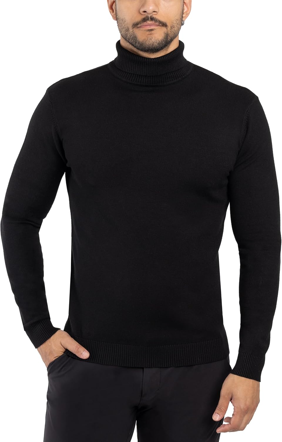X RAY Mens Turtleneck, Soft Slim Fit Pullover Top, Basic Turtle Neck Sweater for Men