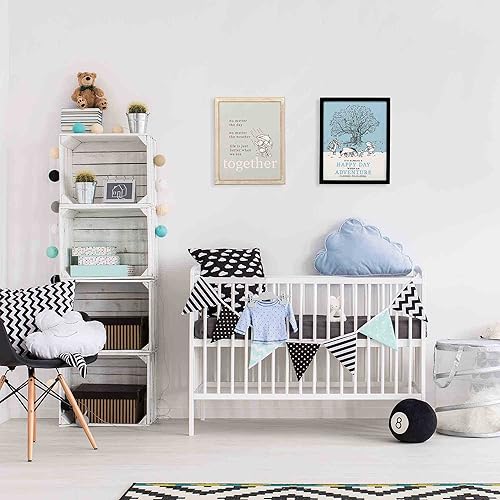 Vista 5 de Open Road Brands Disney Winnie the Pooh y Piglet Better Together - Decoración de pared de madera para guardería, dormitorio o sala de juegos Gris