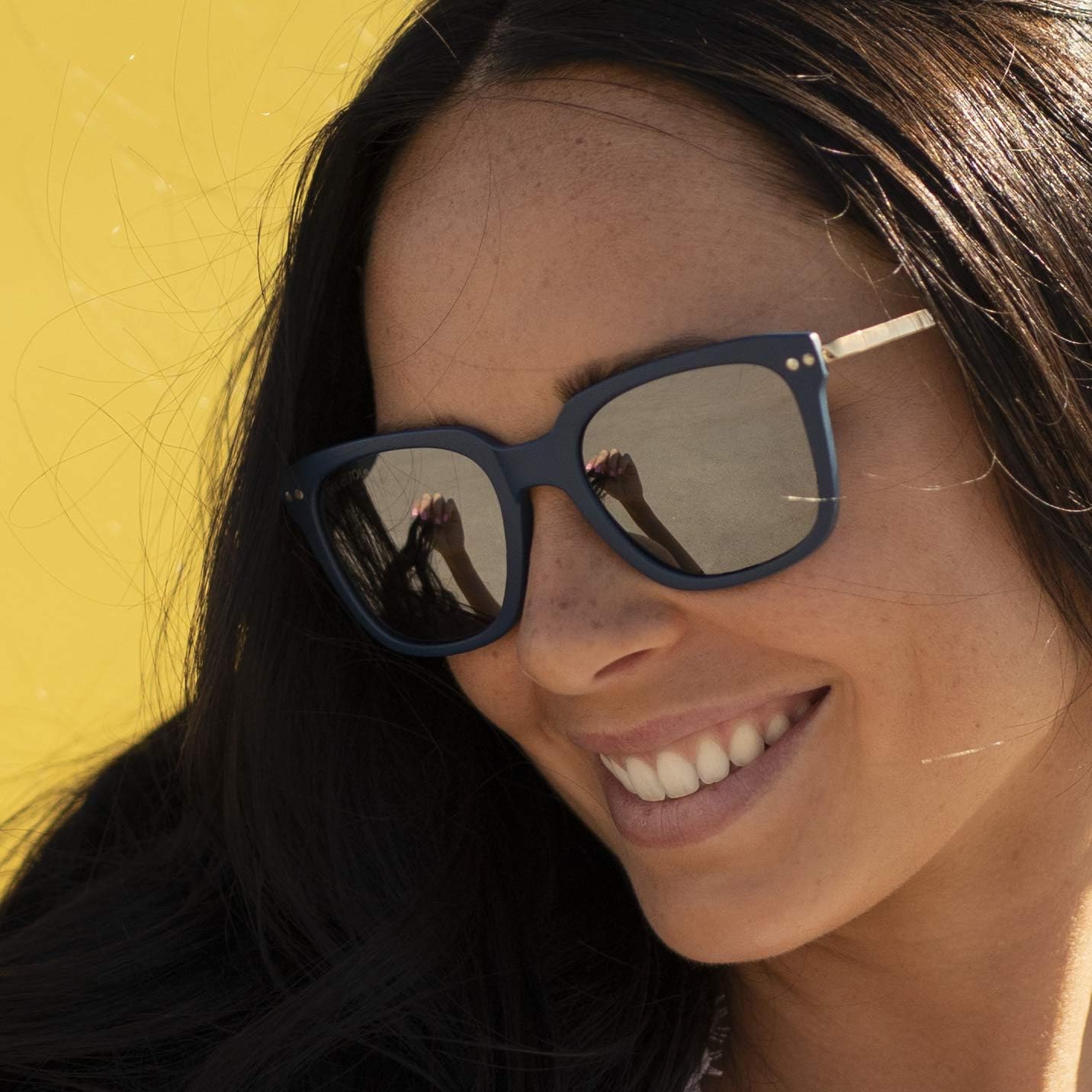 Del Sol Solize Color-Changing Unisex Sunglasses - Little Blue Number - Changes Color from Blue & Silver to Gold in the Sun - Polarized Pro, Mirrored Lens, 100% UVA/UVB Protection