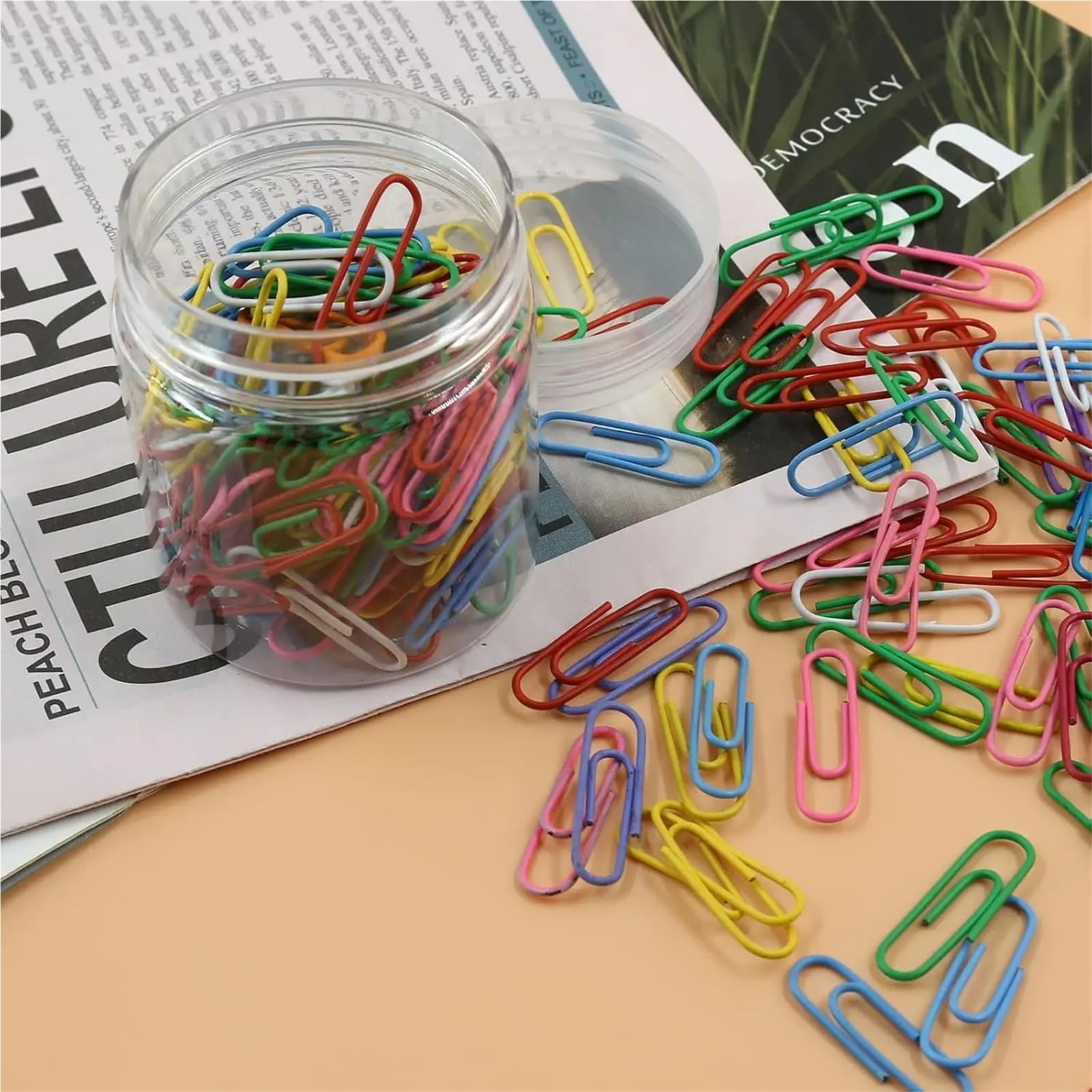Graffette a forma di 3000 pz clip di carta colorata clip in metallo clip memo clip segnalibri cancelleria