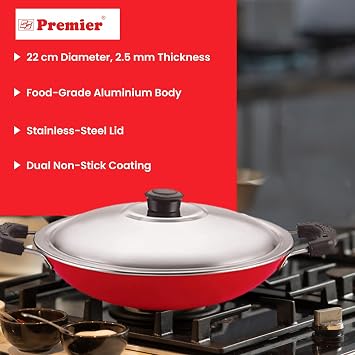 Premier Supreme Nonstick Appam Pan 22 cms