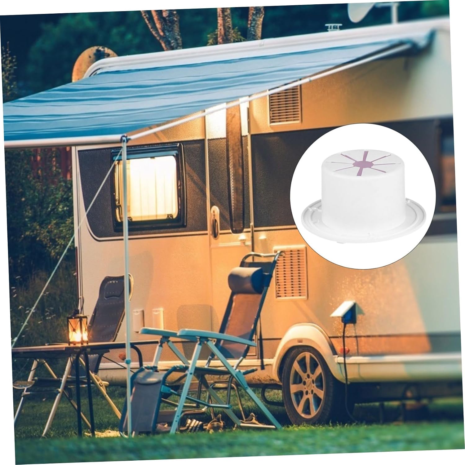 Rv Power Cord Cover Trailer Hatch Cover Round Electric Cables Hatch for Camper