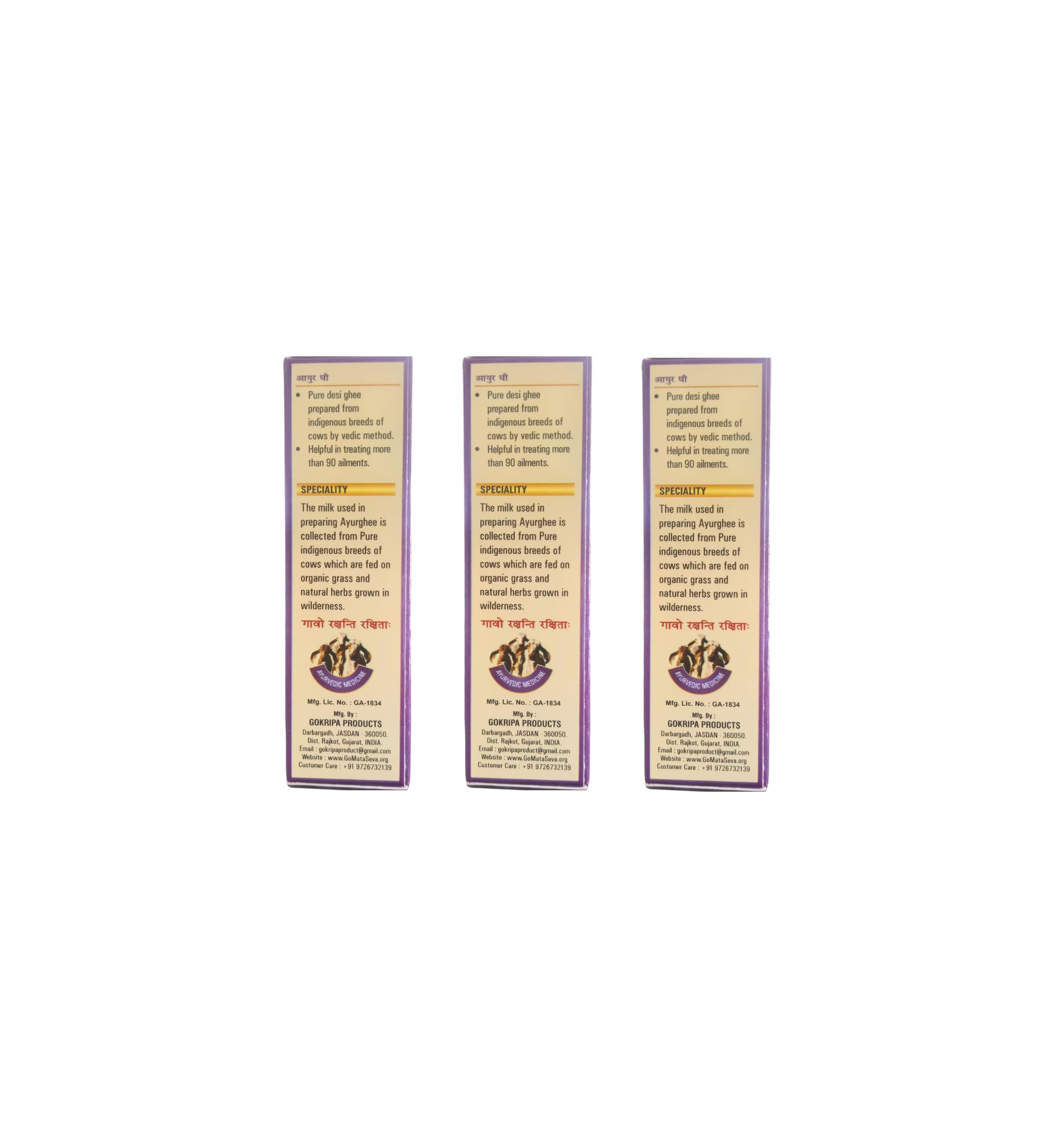 Goseva Triphala Ghrita Nasya 10ml (Pack of 3) - Ghee Nasal Drops — Amazon image 3
