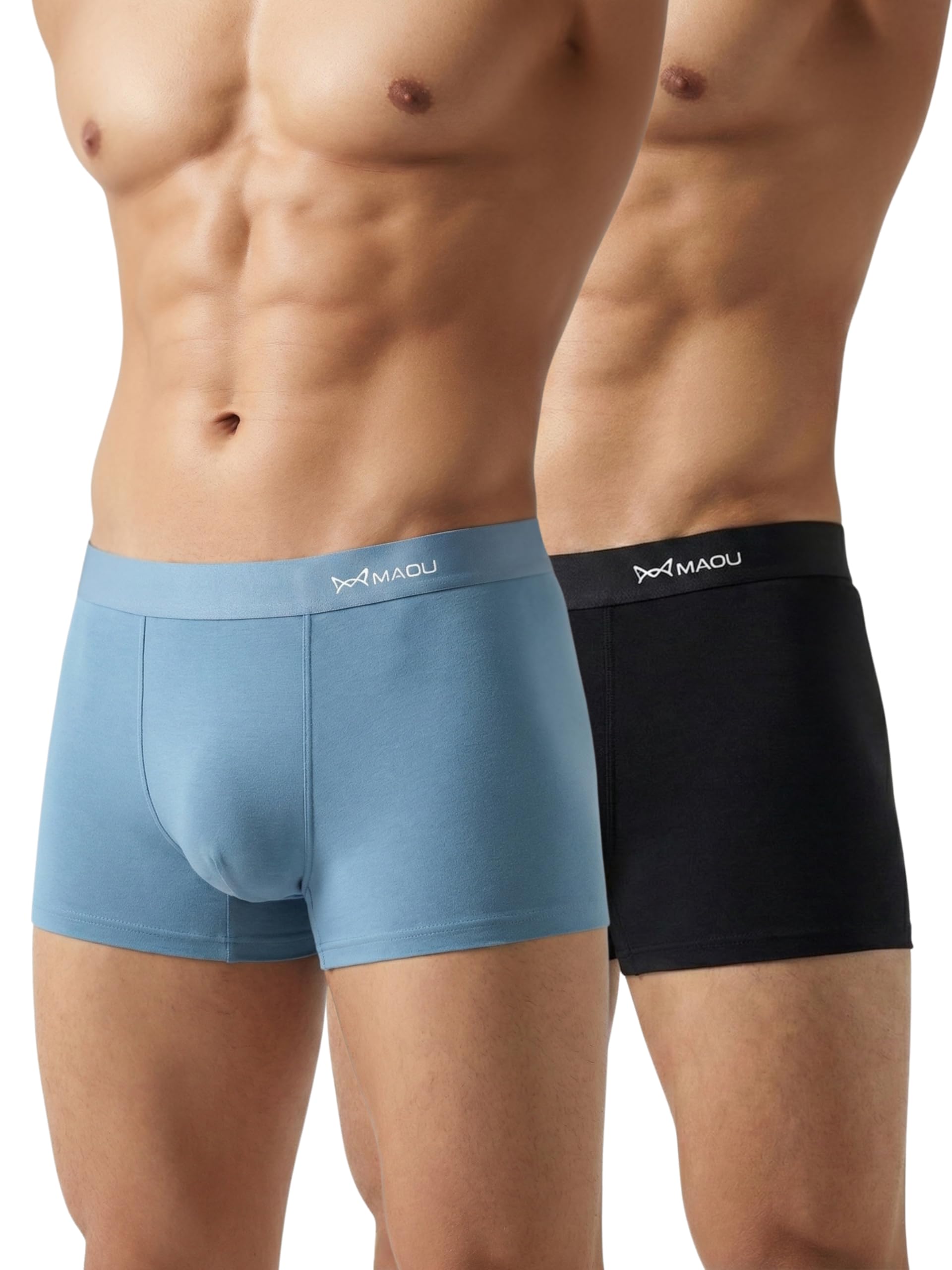 maou Men's Premium Cotton Modal Rib Solid Boxer Brief with Ultrasoft Waistband-picture-40
